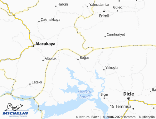 MICHELIN Boğaz map - ViaMichelin