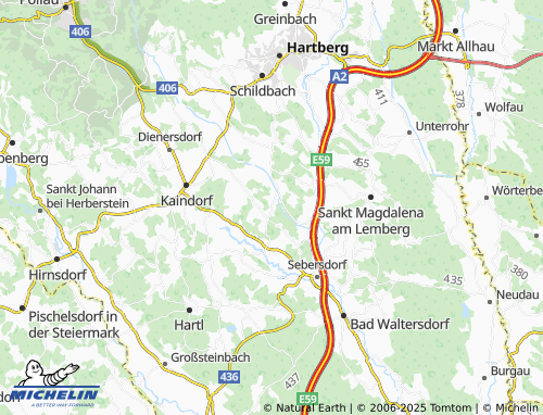 Carte MICHELIN Wagenbach Eichberg - ViaMichelin