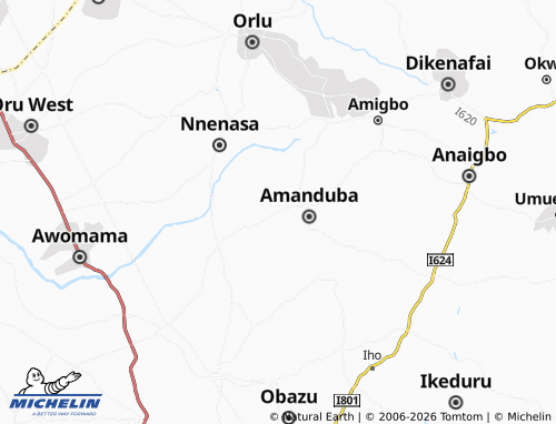 MICHELIN Ekwe map - ViaMichelin