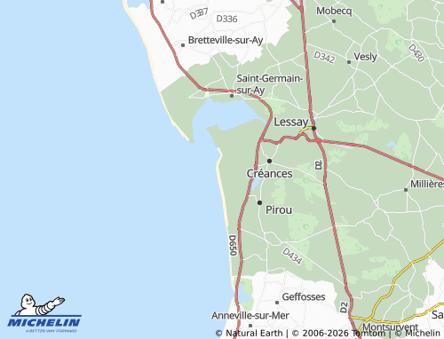 MICHELIN Printania Plage map - ViaMichelin