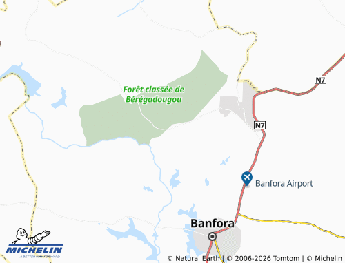 MICHELIN Fabedougou map - ViaMichelin