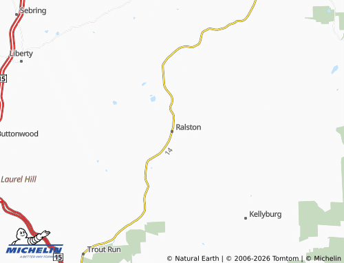 Mappa MICHELIN Ralston - ViaMichelin
