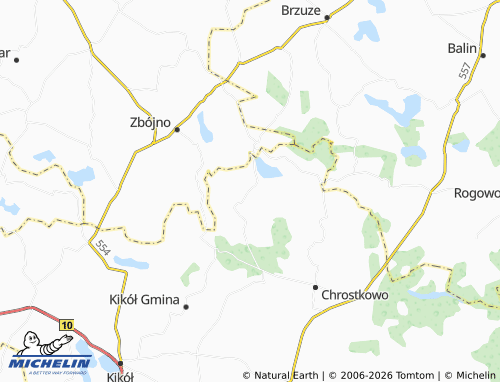 MICHELIN Głęboczek map - ViaMichelin