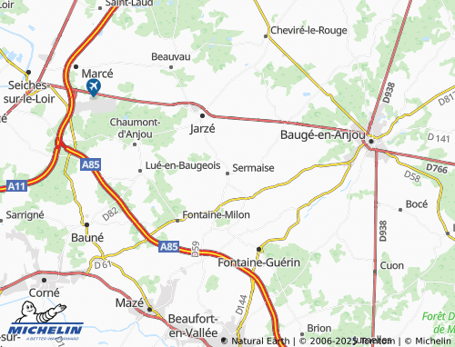 MICHELIN Sermaise map - ViaMichelin