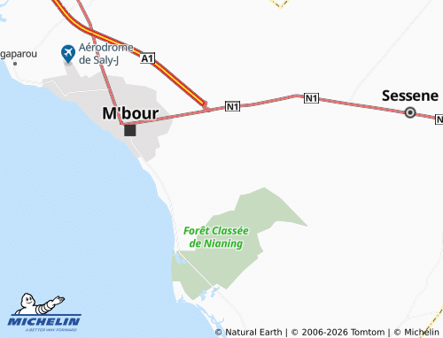 Mapa MICHELIN Mboulem - ViaMichelin