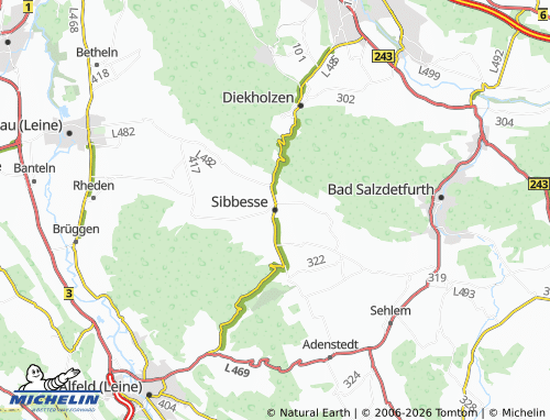 MICHELIN Sibbesse map - ViaMichelin