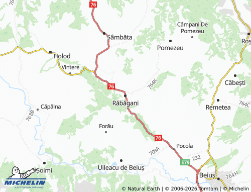 MICHELIN-Landkarte Răbăgani - ViaMichelin