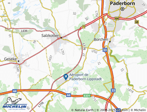 MICHELIN Bosenholz map - ViaMichelin