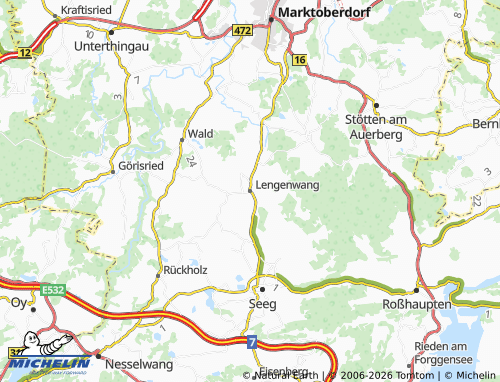MICHELIN Lengenwang map - ViaMichelin