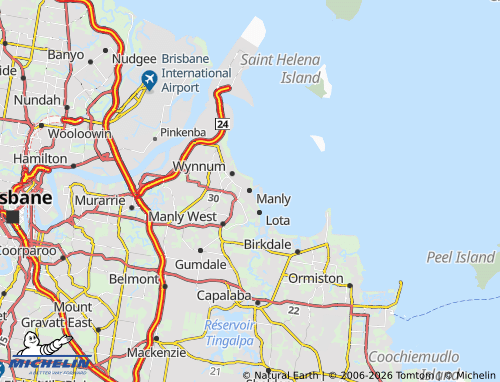 Mapa MICHELIN Manly - ViaMichelin