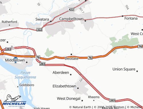 MICHELIN Deodate map - ViaMichelin