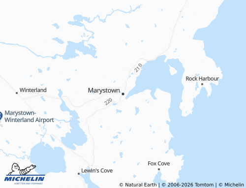 Mapa MICHELIN Marystown - ViaMichelin