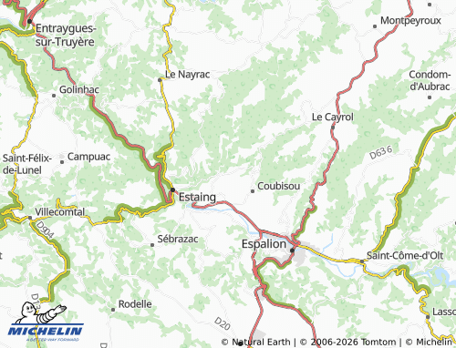MICHELIN Le Causse map - ViaMichelin