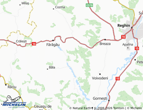 MICHELIN Poarta map - ViaMichelin