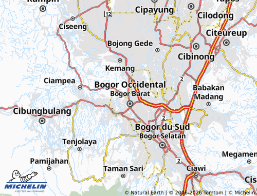 MICHELIN Semplak map - ViaMichelin