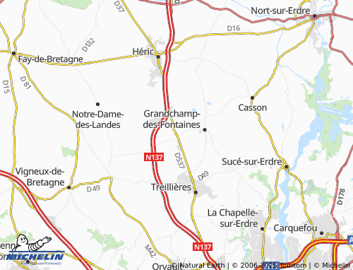 Carte MICHELIN Curette - ViaMichelin