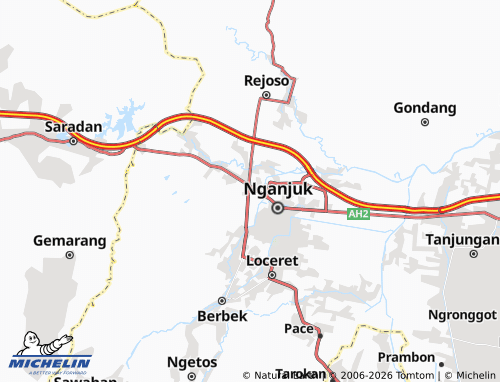 MICHELIN Guyangan map - ViaMichelin
