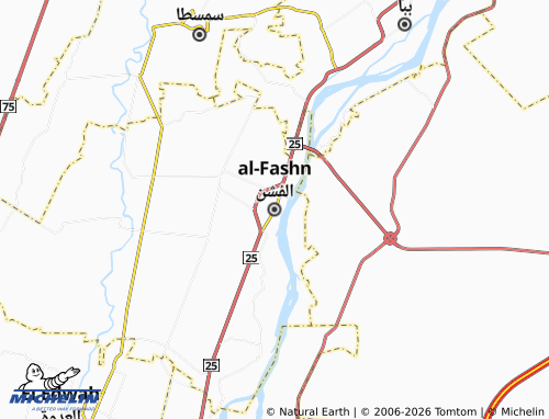 Mapa MICHELIN al-Fashn - ViaMichelin