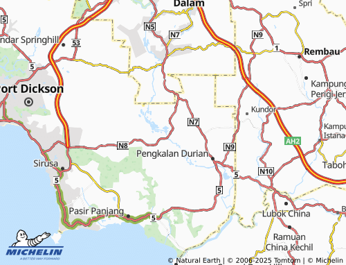 Carte MICHELIN Kampung Barisan - ViaMichelin