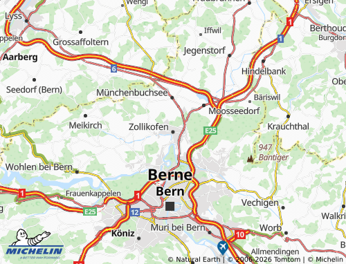 MICHELIN Zollikofen map - ViaMichelin