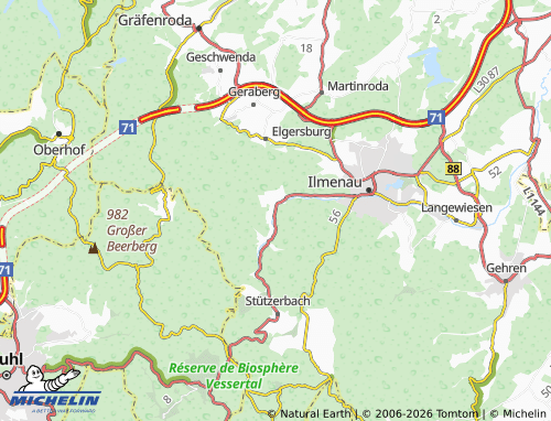 Mapa MICHELIN Manebach - ViaMichelin