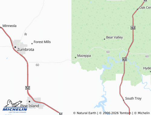 Mapa MICHELIN Mazeppa - ViaMichelin