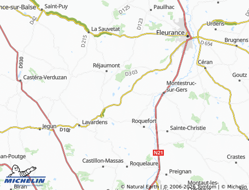 Mappa MICHELIN Préchac - ViaMichelin