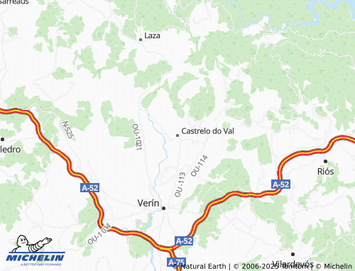 MICHELIN Castrelo do Val (Santa María) map - ViaMichelin