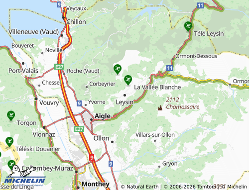 Carte MICHELIN Leysin - ViaMichelin