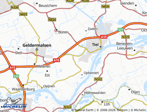 Carte MICHELIN Wadenoijen - ViaMichelin