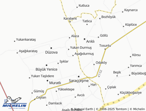 MICHELIN Aşağıdurmuş map - ViaMichelin