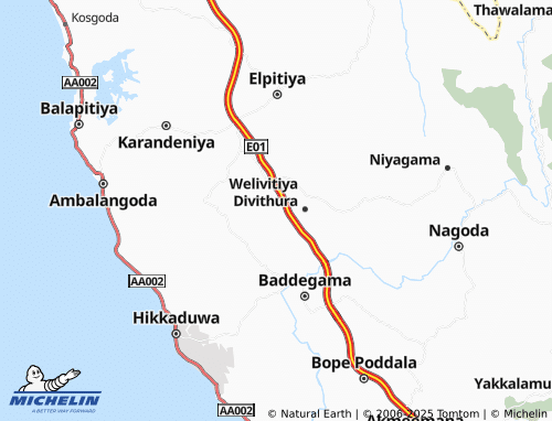 Mapa MICHELIN Nambara Atta - ViaMichelin
