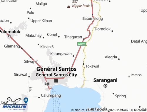 MICHELIN Katangawan map - ViaMichelin