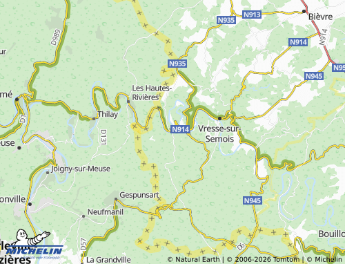 MICHELIN Bohan map - ViaMichelin