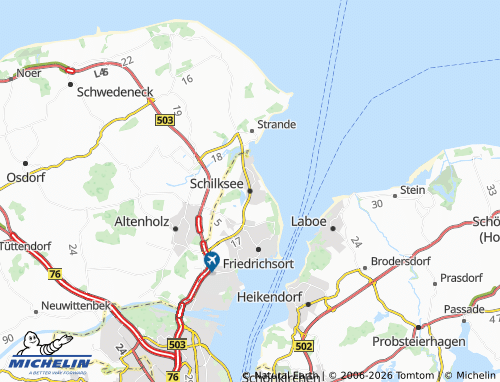 MICHELIN Schilksee map - ViaMichelin