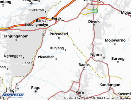 Mapa MICHELIN Kunjang - ViaMichelin