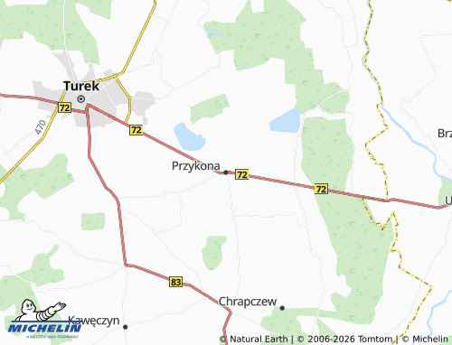 Carte MICHELIN Przykona - ViaMichelin