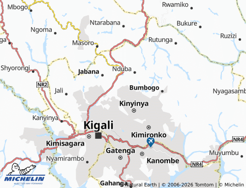 Mapa MICHELIN Gasanze - ViaMichelin