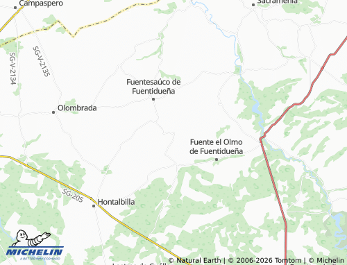 MICHELIN Fuentepiñel map - ViaMichelin