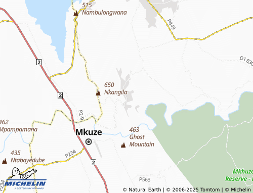 MICHELIN Ubombo map - ViaMichelin