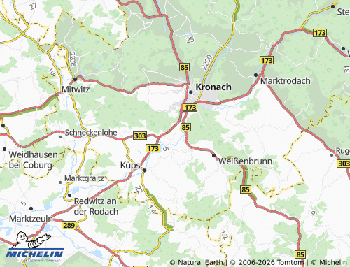 MICHELIN Neuses map - ViaMichelin