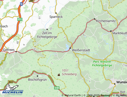 MICHELIN Weiherhöfen map - ViaMichelin