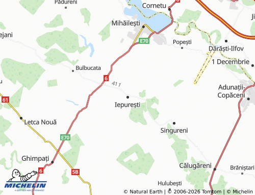 Mappa MICHELIN Iepurești - ViaMichelin