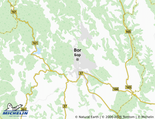 Carte MICHELIN Bor - ViaMichelin