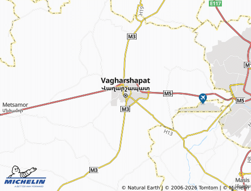 Carte MICHELIN Vagharshapat - ViaMichelin