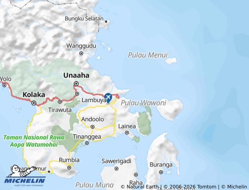 MICHELIN-Landkarte Südost-Sulawesi - ViaMichelin