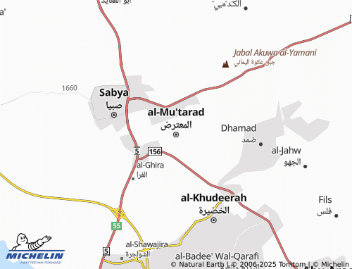MICHELIN Al Mu'taridh map - ViaMichelin