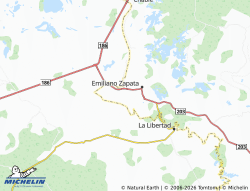 Mapa MICHELIN José Lehman Ocampo - ViaMichelin