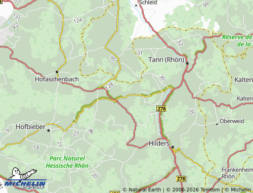 MICHELIN Obernüst map - ViaMichelin