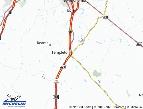 Mappa MICHELIN Templeton - ViaMichelin